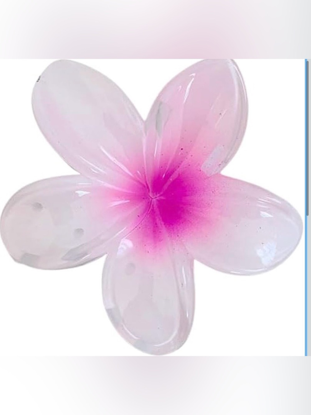 Pink Ombre Flower Hair Clip